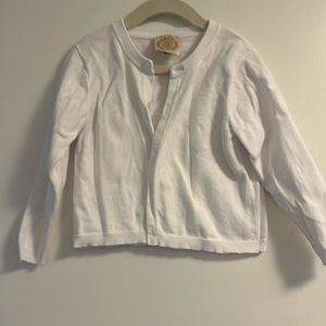Beaufort Bonnet White Cardigan, 4T